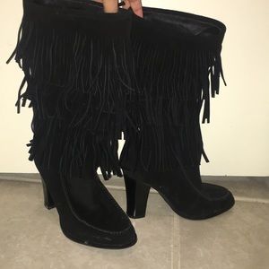 Ralph Lauren fringe boots